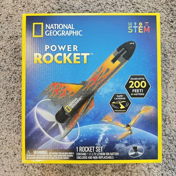 National Geographic Power Rocket (New, Sealed) 200 Feet, Blue Marble - Picture 1 of 4